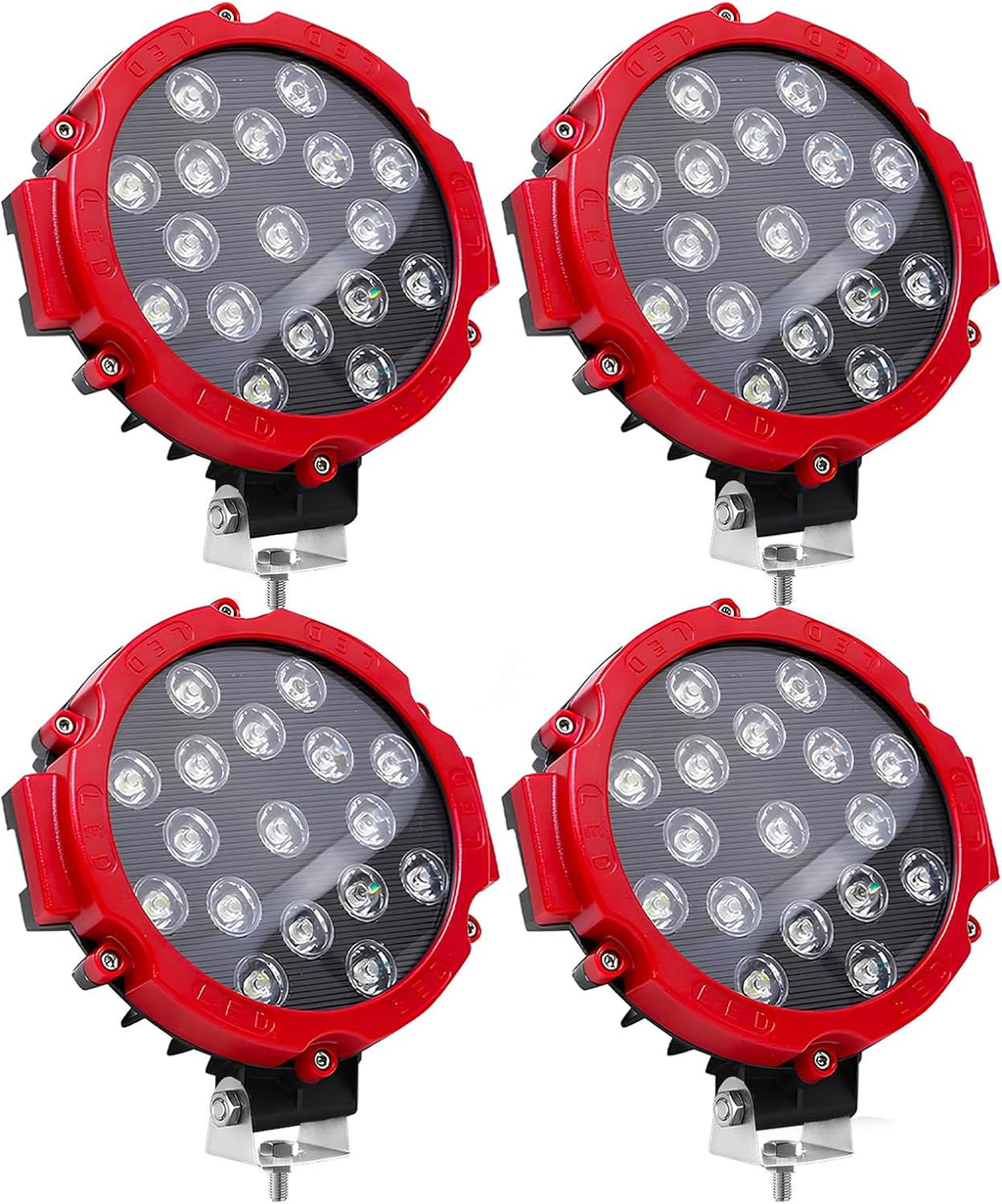 7 inch round led off road lights 51w, main product view