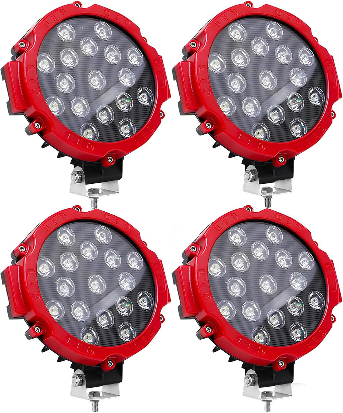 7 inch round led off road lights 51w, main product view