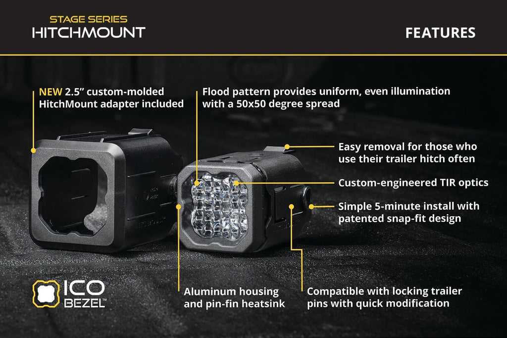 Diode Dynamics HitchMount Reverse Light Kit compatible with Toyota 4Runner 2025-2026, C1R + Brake