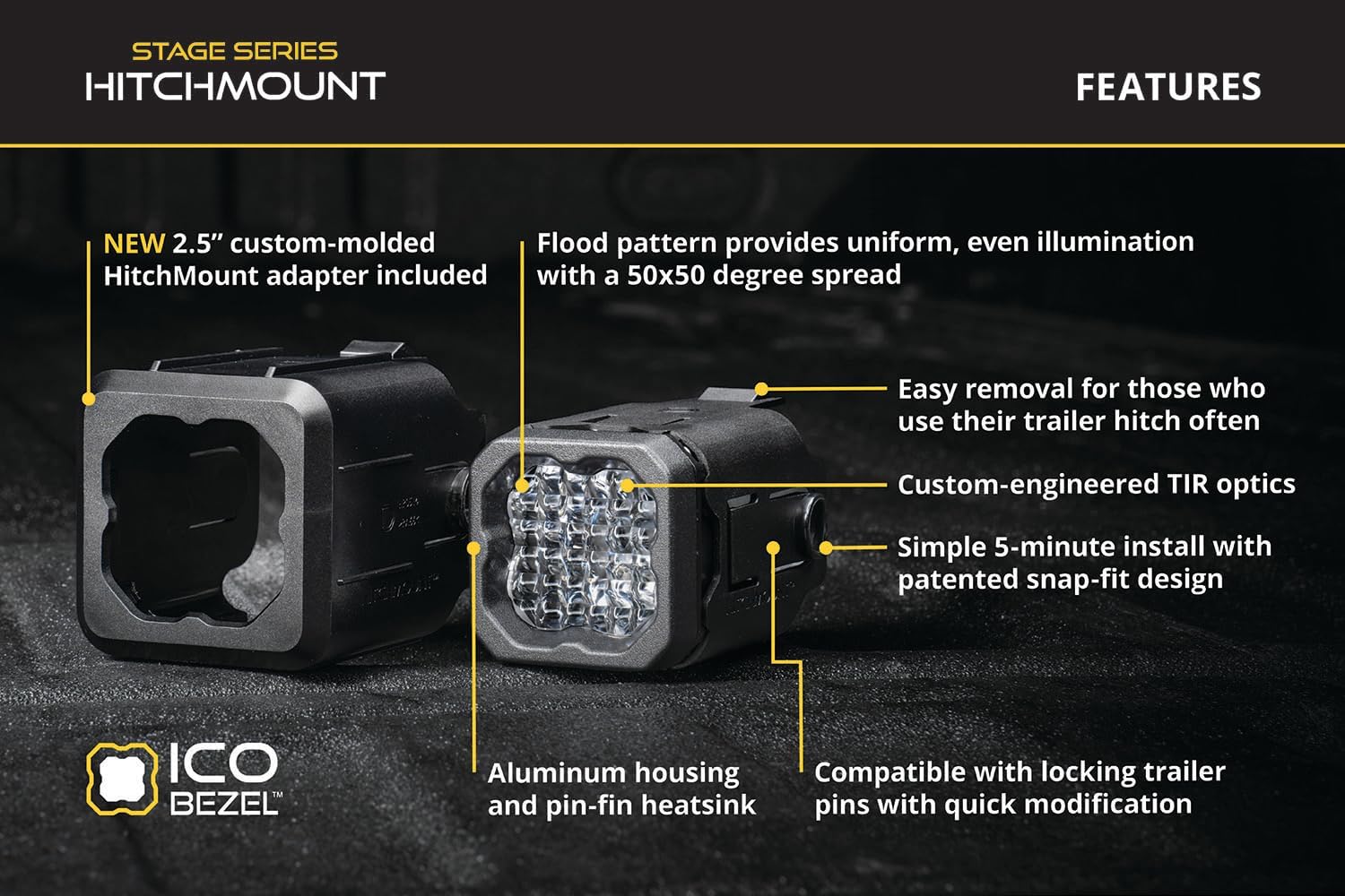 Diode Dynamics HitchMount Reverse Light Kit compatible with Toyota 4Runner 2025-2026, C1R + Brake
