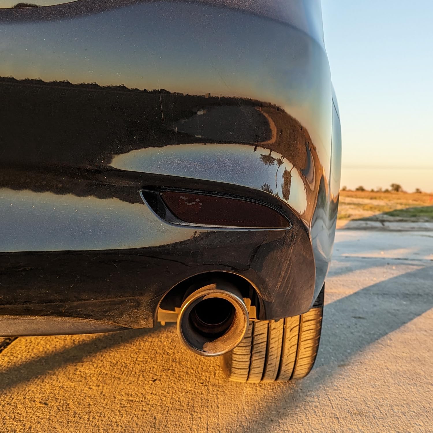 SlickMod PreCut Vinyl Smoke Tint for 2018-2021 Mazda 6 Tail Light (Dark Smoke, 3. Reflector)