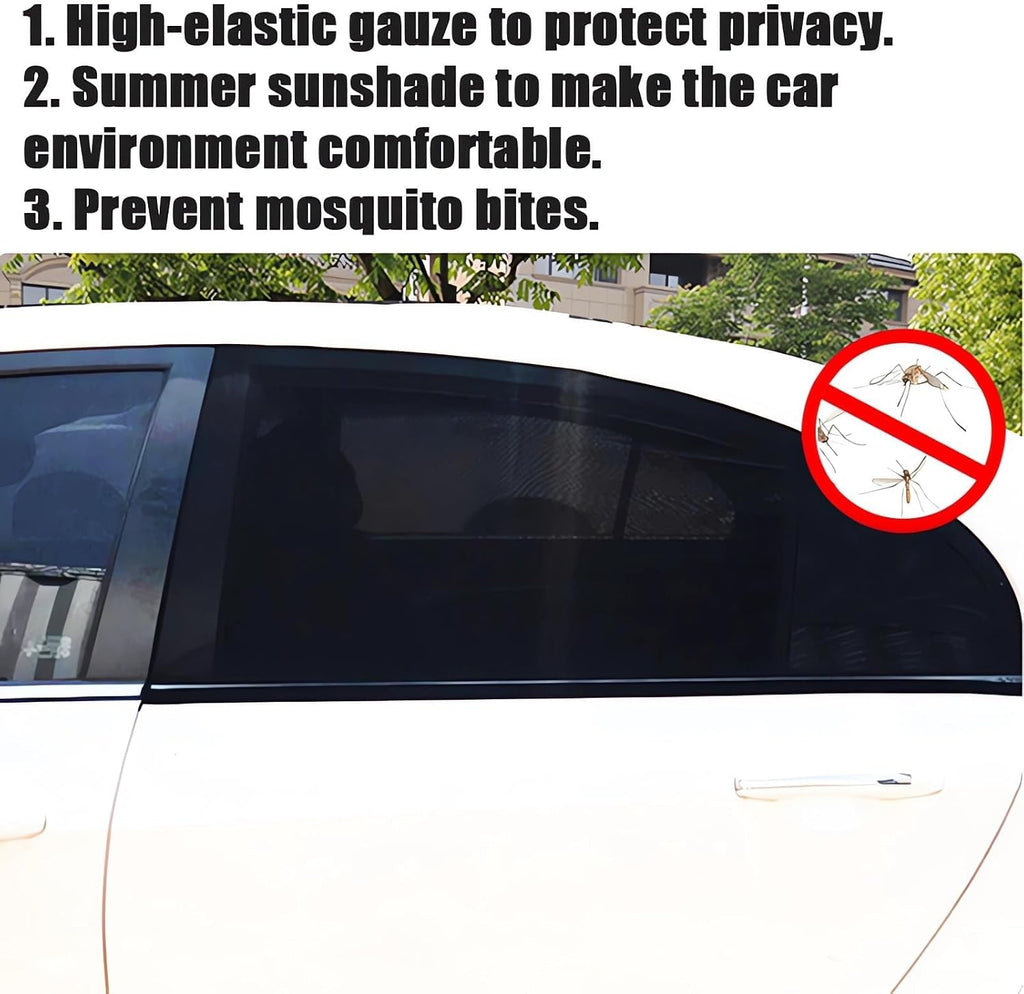 4 Pcs Custom Window Bug Screens for Toyota Prius 2010-2015, Auto Side Mosquito Net Sunshade Camping Privacy Shield Black Breathable Mesh