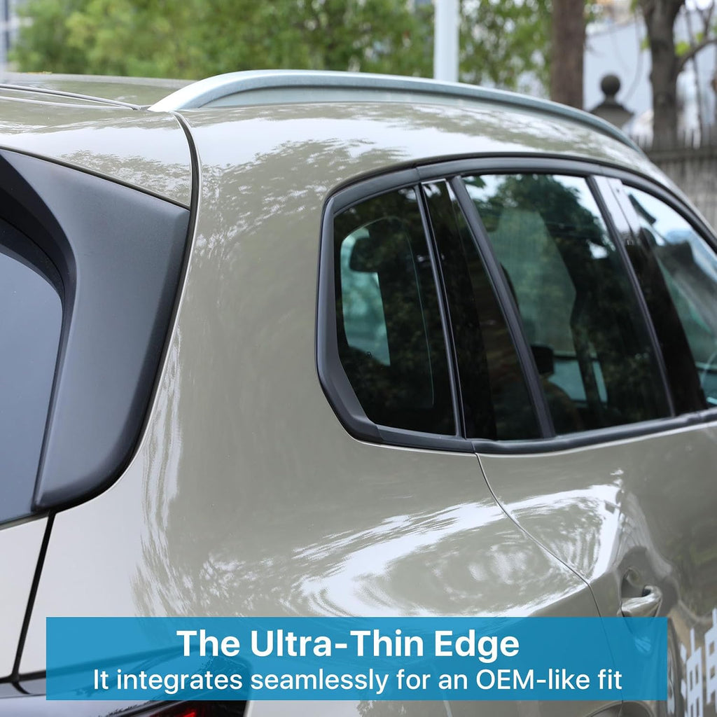 ABS Matte Black Rear Window Trim Molding Covers for 2023-2026 Mazda CX-50, Flat Black Outside D Pillar Post Molding Cover Trims Compatible with Mazda CX50 CX 50 Hybrid 2024 2025