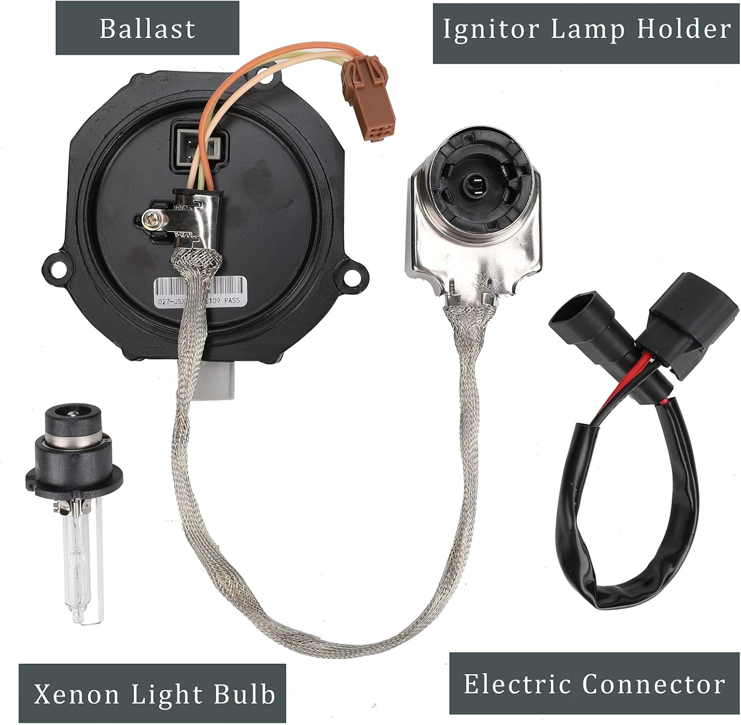 Xenon HID Headlight Ballast Control Unit with Igniter & D2S Bulb - Compatible with Nissan Altima, 350Z, Maxima, Murano, Rogue, Infiniti G35, G37, FX35- Replaces 28474-8991A 28474-89904 NZMNS111LAN