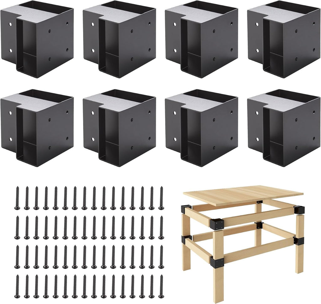 workbench brackets kit 8 pcs, 3-way right angle, main product view