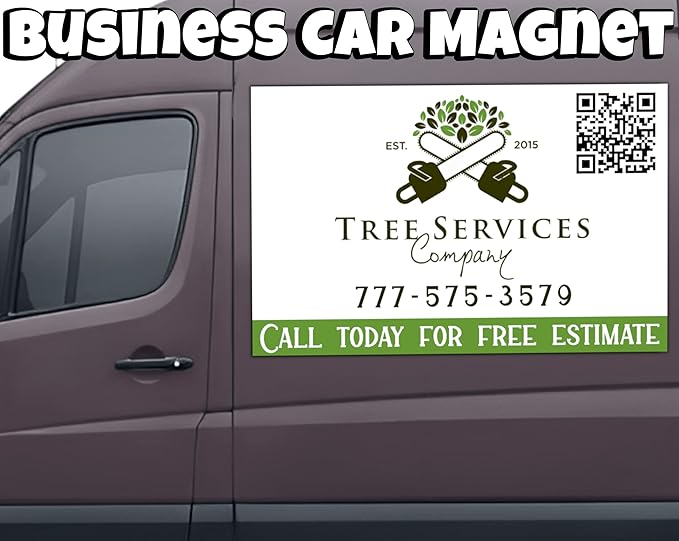 Custom Car Magnet Sign | Personalized Logo - Image 3