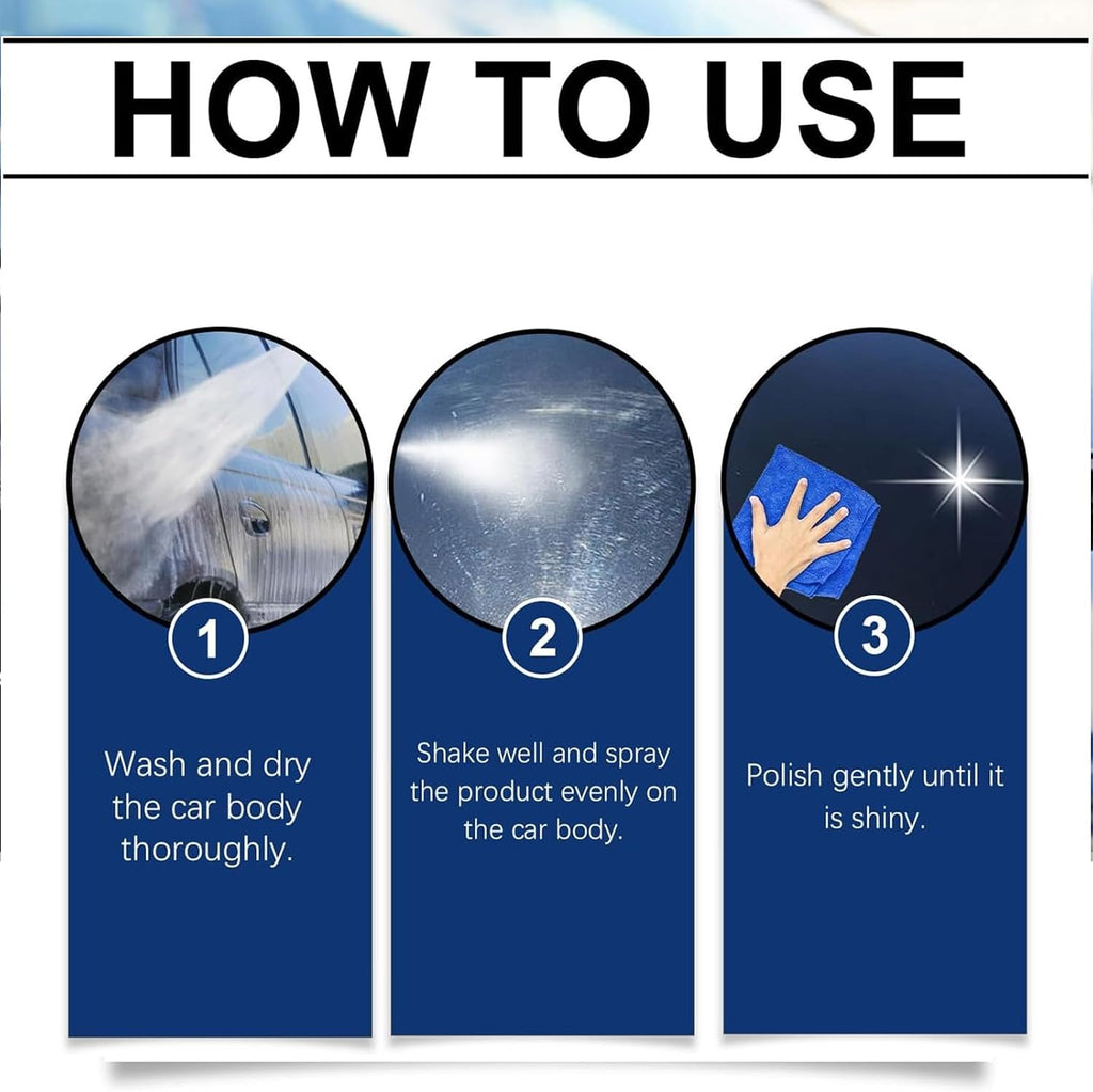 Quick Effect Coating Agent, Quick Shine Car Coating Spray, Multi-functional Quick Effect Coating Agent, Oil Film Emulsion Glass Cleaner