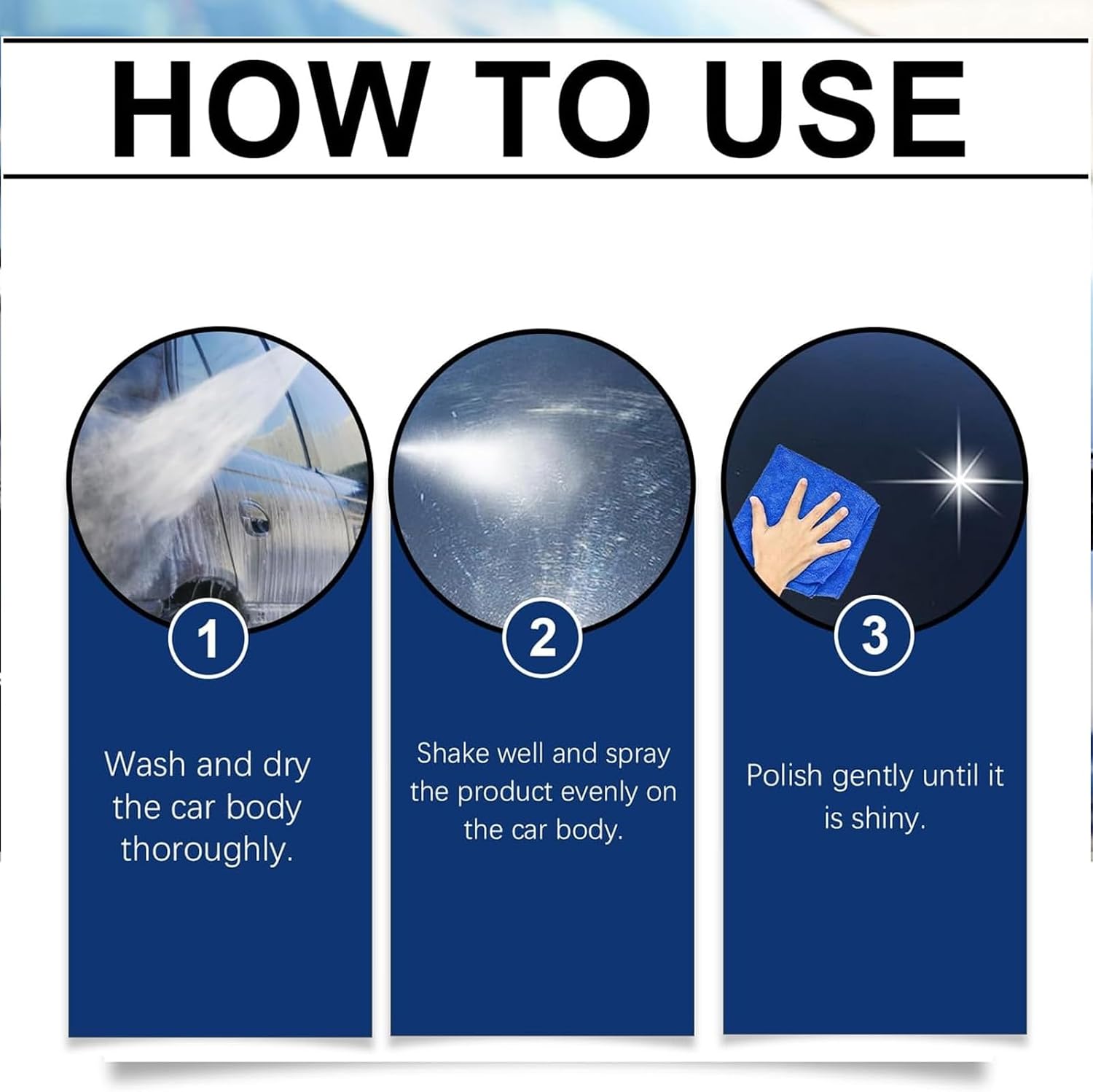 Quick Effect Coating Agent, Quick Shine Car Coating Spray, Multi-functional Quick Effect Coating Agent, Oil Film Emulsion Glass Cleaner