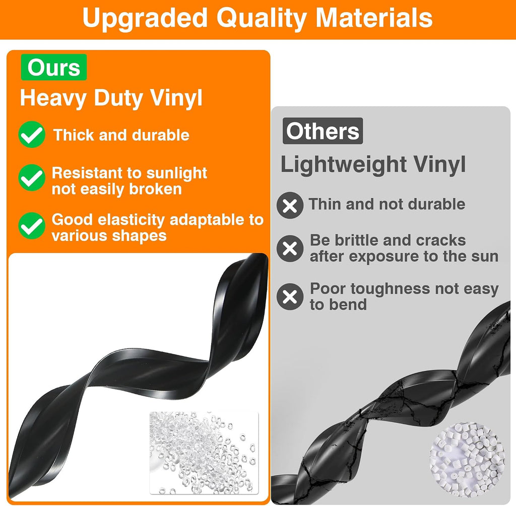 1 Inch RV Trim Molding Insert | 50FT UV-Resistant RV Weather Stripping Exterior | Heavy Duty Black Vinyl Rubber Molding Screw Cover Trim for Camper & Trailer Roof Edge Gutter