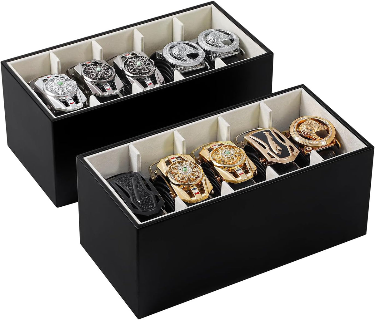 2 packs leathers belt organizer for closet and, main product view