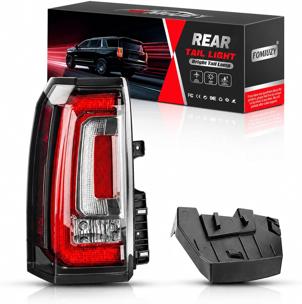Tail Lights Assembly Left Driver Fit For GMC Yukon Yukon XL Denali 2015 2016 2017 2018 2019 2020 Rear LED Brake Turn Signal Back Up Taillight Replaces GM2800268 84536242 23380459