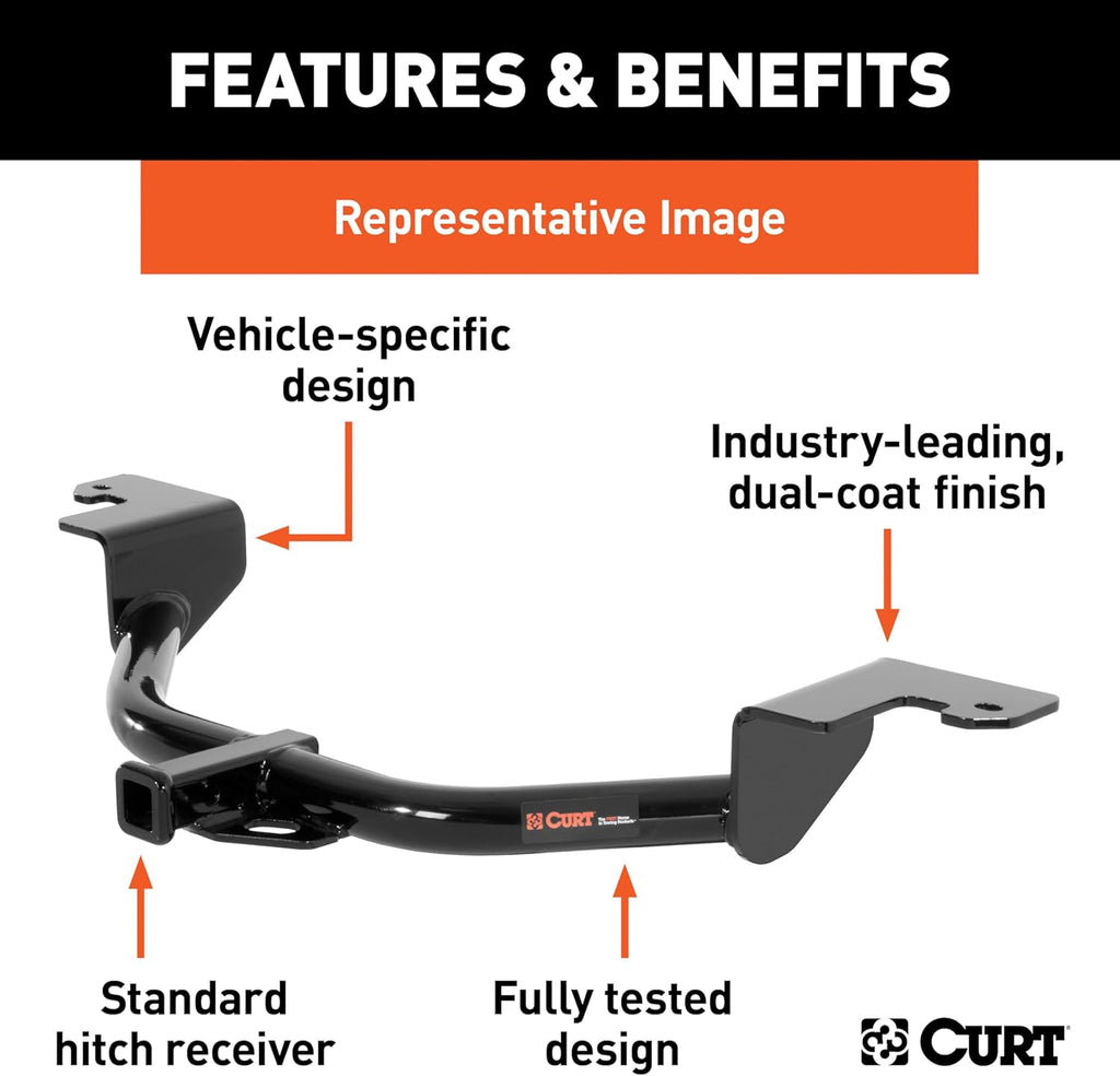 Class 2 Trailer Hitch, 1-1/4" Receiver, Compatible with Select RAV4