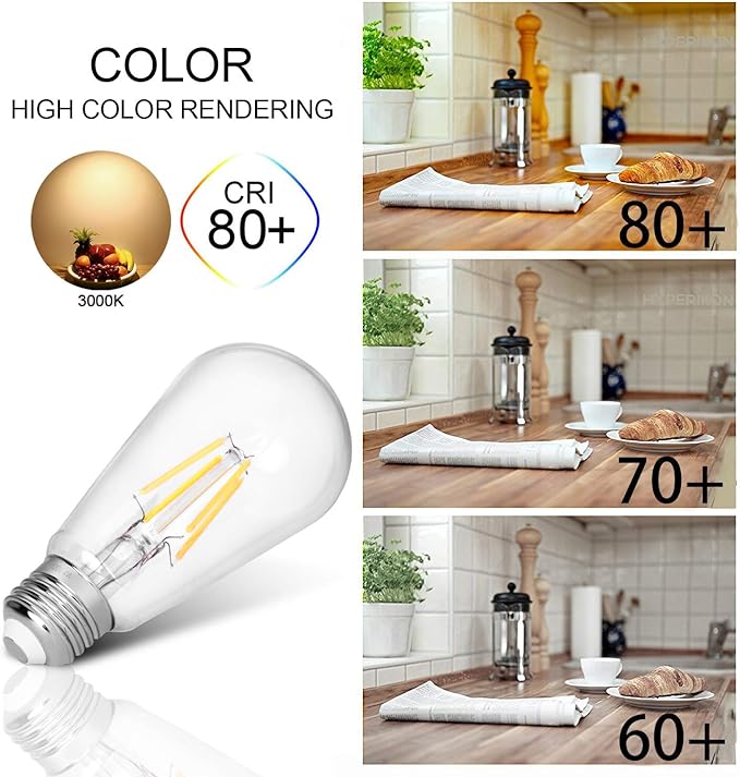 LED Edison Bulb, Antique 40W Vintage Bulb, E26 Non Dimmable Led Bulb 450 Lumens - Image 2