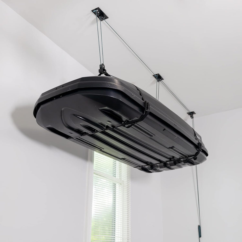 Teal Triangle Ceiling Storage Hoist