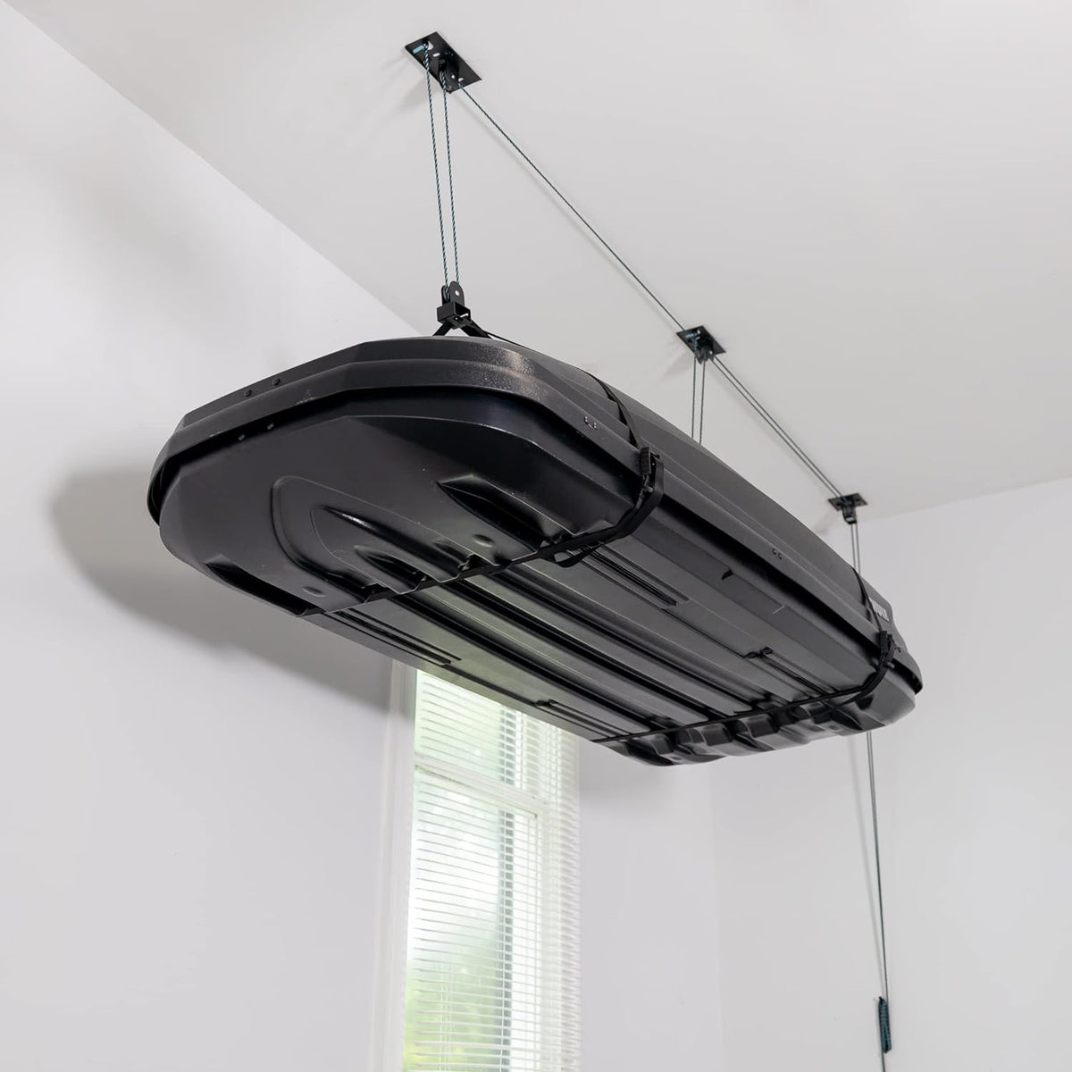 Teal Triangle Ceiling Storage Hoist
