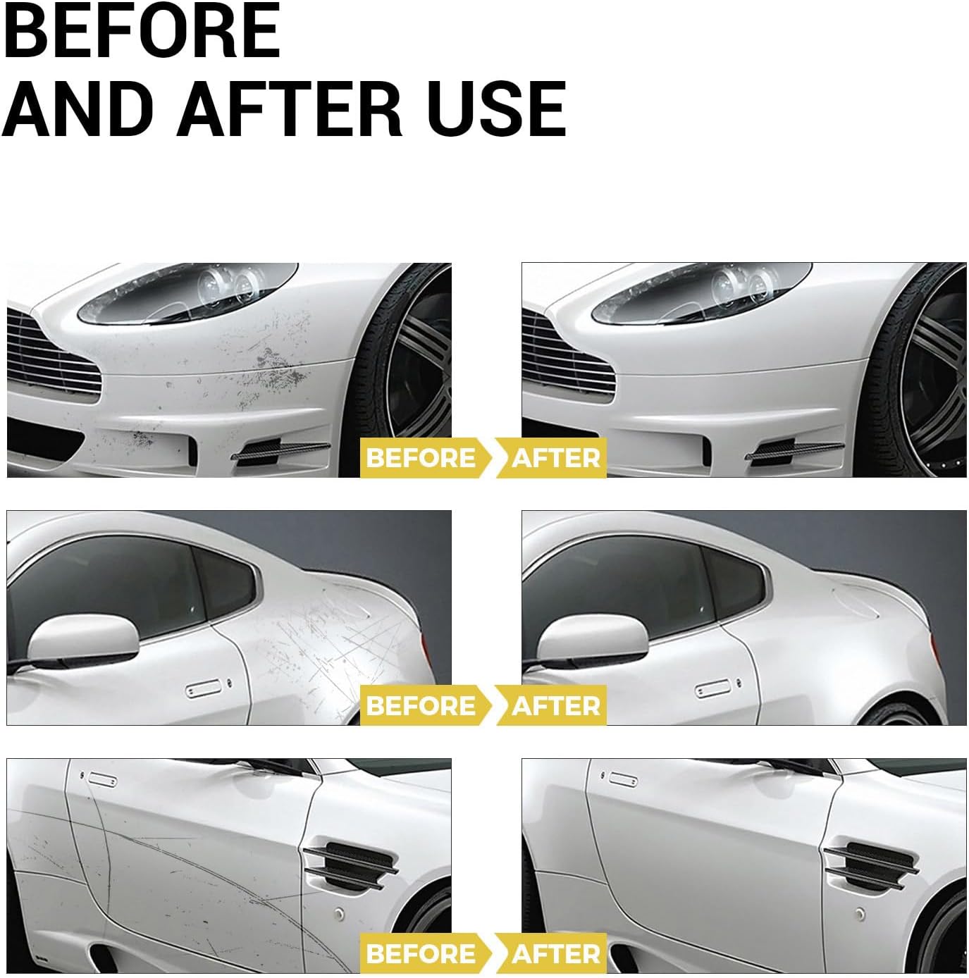 Quick Vehicle Scratch Repair Set with Sponge Applicator 2025 Enhanced Car Scratch Remover Set with Sponge for Deeps Scratches
