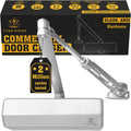 ts8000 commercial door closer, hold-open arm (silver), main product view