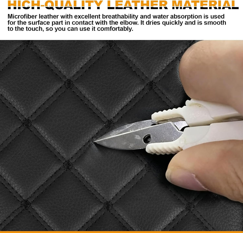 Diamond Stitch Seat Cover Replace for 19″ Coleman CT200u 196cc CT200 200cc Mini Bike, Heavy Duty Microfiber Leather, Black