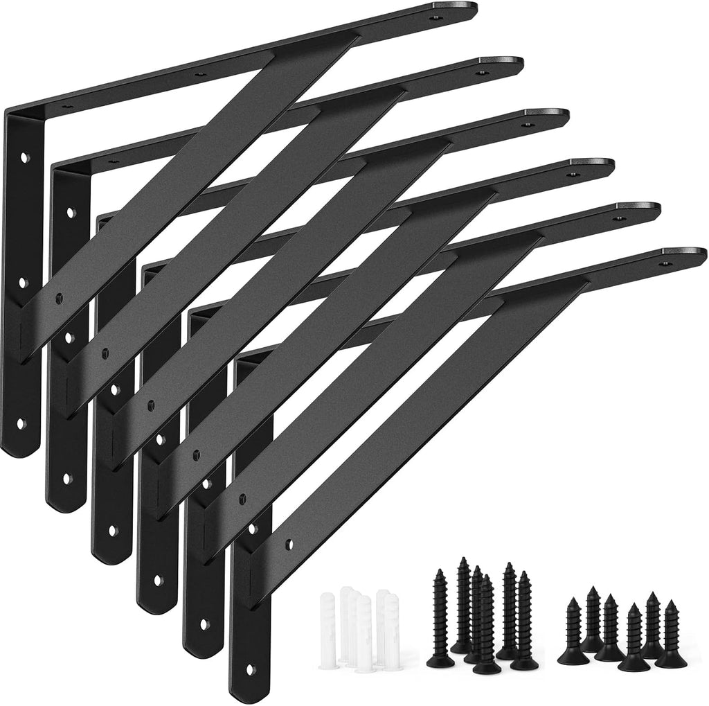 cwlotac heavy duty shelf bracket 6 pack, main product view