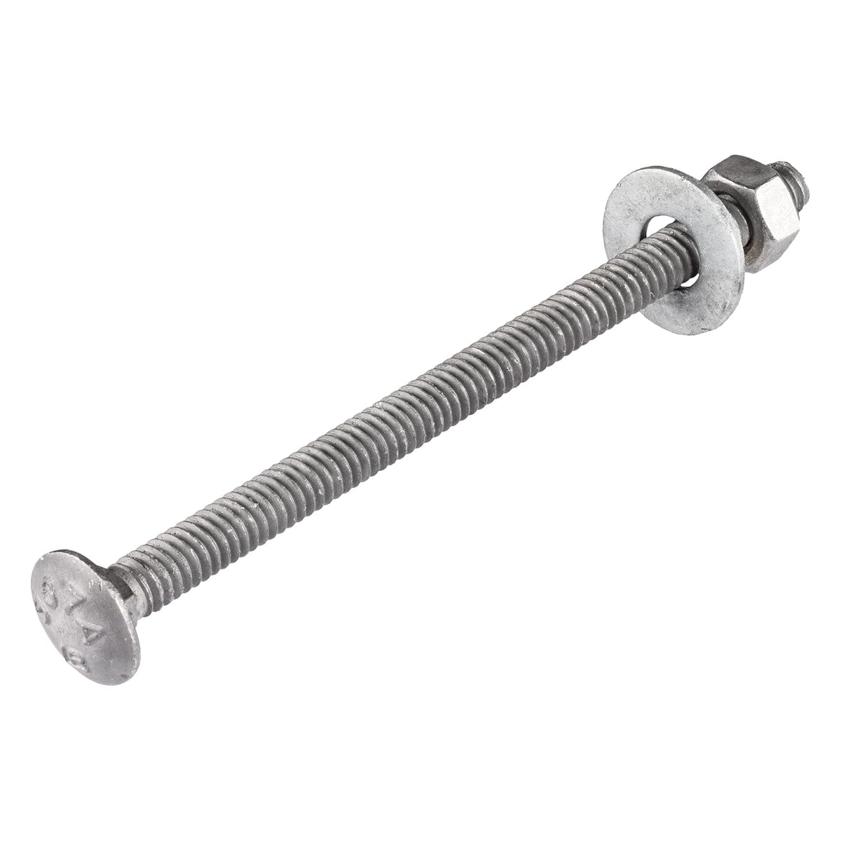 1/4" x 4" (100 pack) galvanized carriage bolt, main product view