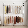 orsenigo industrial pipe clothing rack, heavy duty metal, main product view