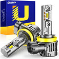 Ursprung 2026 Upgraded H11/H8/H9 Eletronic Flashers, Ultra Brightness, 1:1 Halogen Size, 6500K Cool White, 10-Year Long Service Life Fog Light with Cooling Fan, Plug and Play
