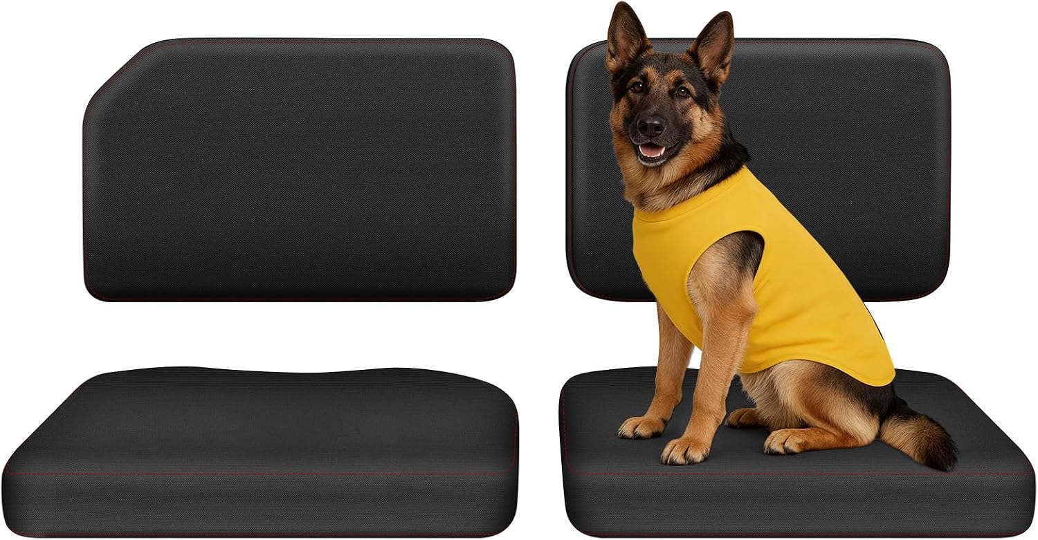 BORDAN RTV Waterproof Seat Cover for Kubota RTV X900 X1120D 2014-2021, 1680D Heavy Duty Seat Covers for Kubota X1140 2016-2021, X1100 2007-2013, XG850 Sidekick 2018-2021, Black Full Protection (4 PCS)