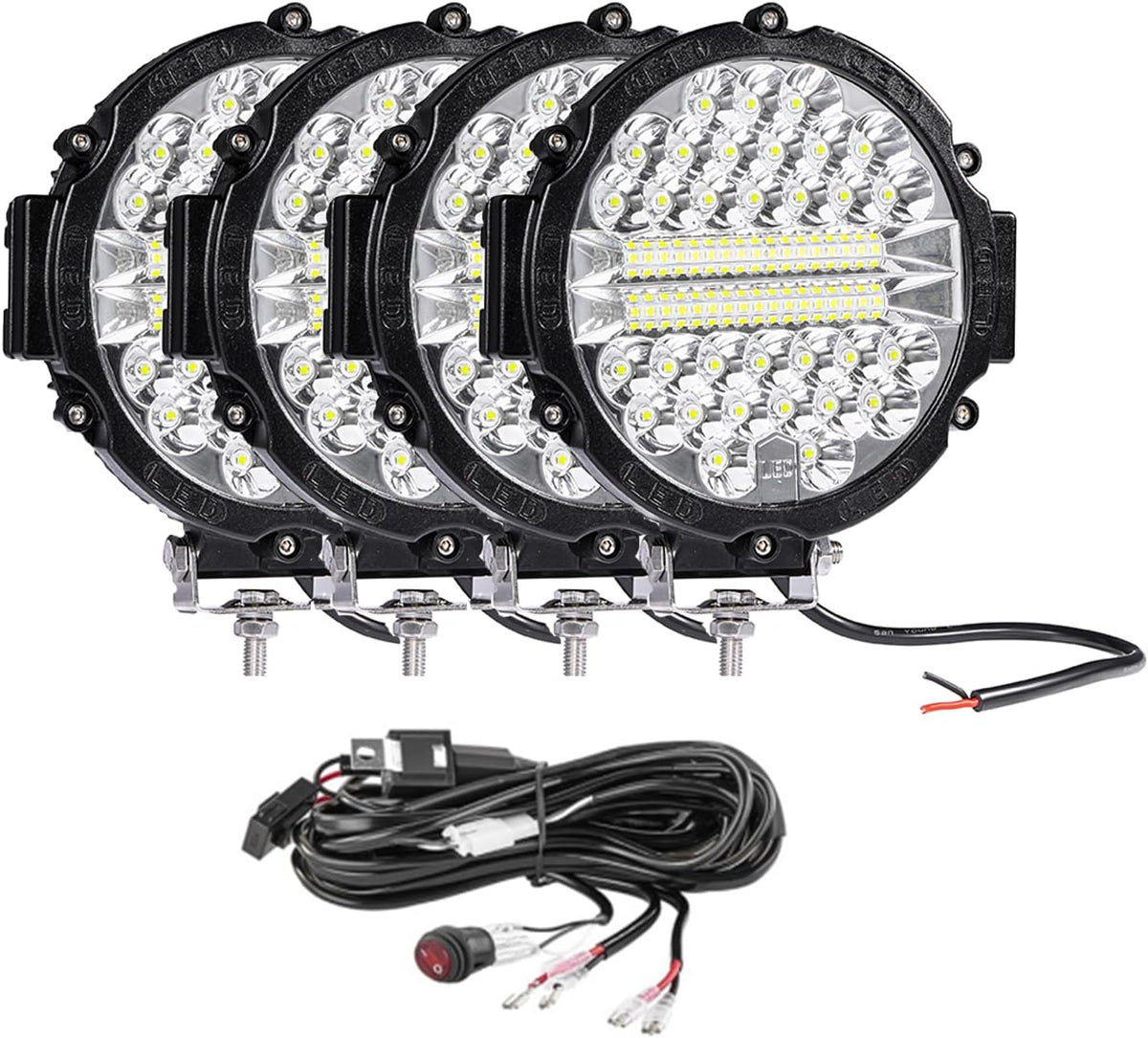 led lights pods,7 inch off road 201w fog, main product view