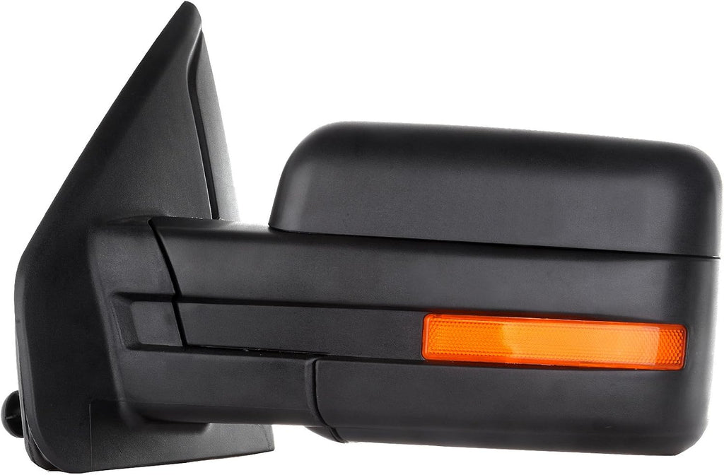 A Pair Heated Towing Mirrors Fits 2007-2014 for Ford for F-150 Series Truck Pickup, Power Adjusted View Mirror with Turn Signal Indicator