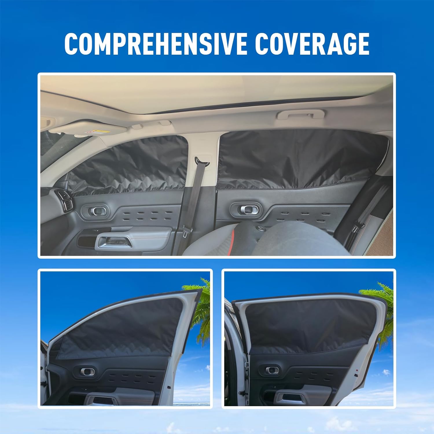 for RAV4 2013-2018 Car Window Sun Shade, Automobile Sunshade Covers for Front and Rear Windows