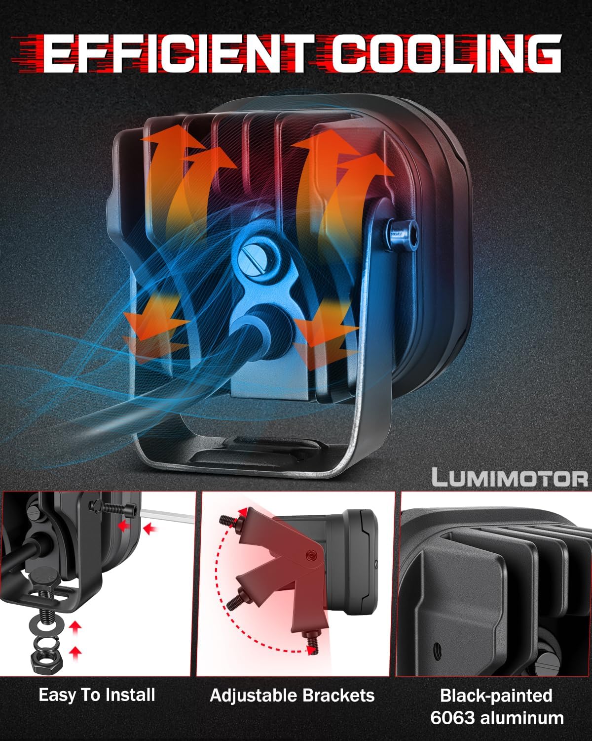 X-Series 3'' CREE LED Pod Lights Cube 2Pcs for Truck Jeep UTV Motorcycle | Driving Combo Beam, CREE XTE LEDs, Reverse Backup Hitch LED Lights, IP68 Waterproof, Aluminum, 12-24V, 3-Year Warranty