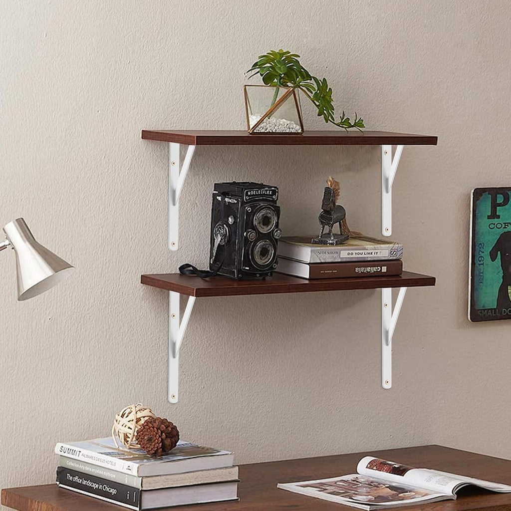 l18 x h 12" white heavy duty shelf, side view