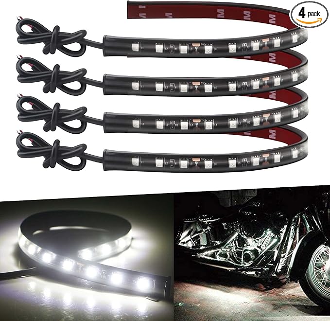 Keiurot 12V Led Light Strip 32CM Waterproof White Led Strip Lights by Keiurot