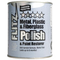 Flitz Metal Polish Paste - 2lb Can of USA-Made Polish for Solid Chrome, Stainless Steel, Aluminum- Non-Abrasive for Light Oxidation - Requires Manual Buffing - Not for Plated/Coated Surfaces (1 Pack)