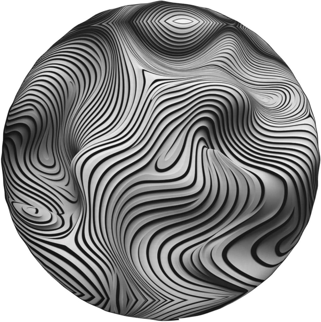 Wave Stripes Colors Print Universal Spare Tire Cover for RV, Jeep | Wheel Protector Fits Rv, Trailer, Jeep, Shield Tires From Sun, Dirt And Rain For Outdoor Storage