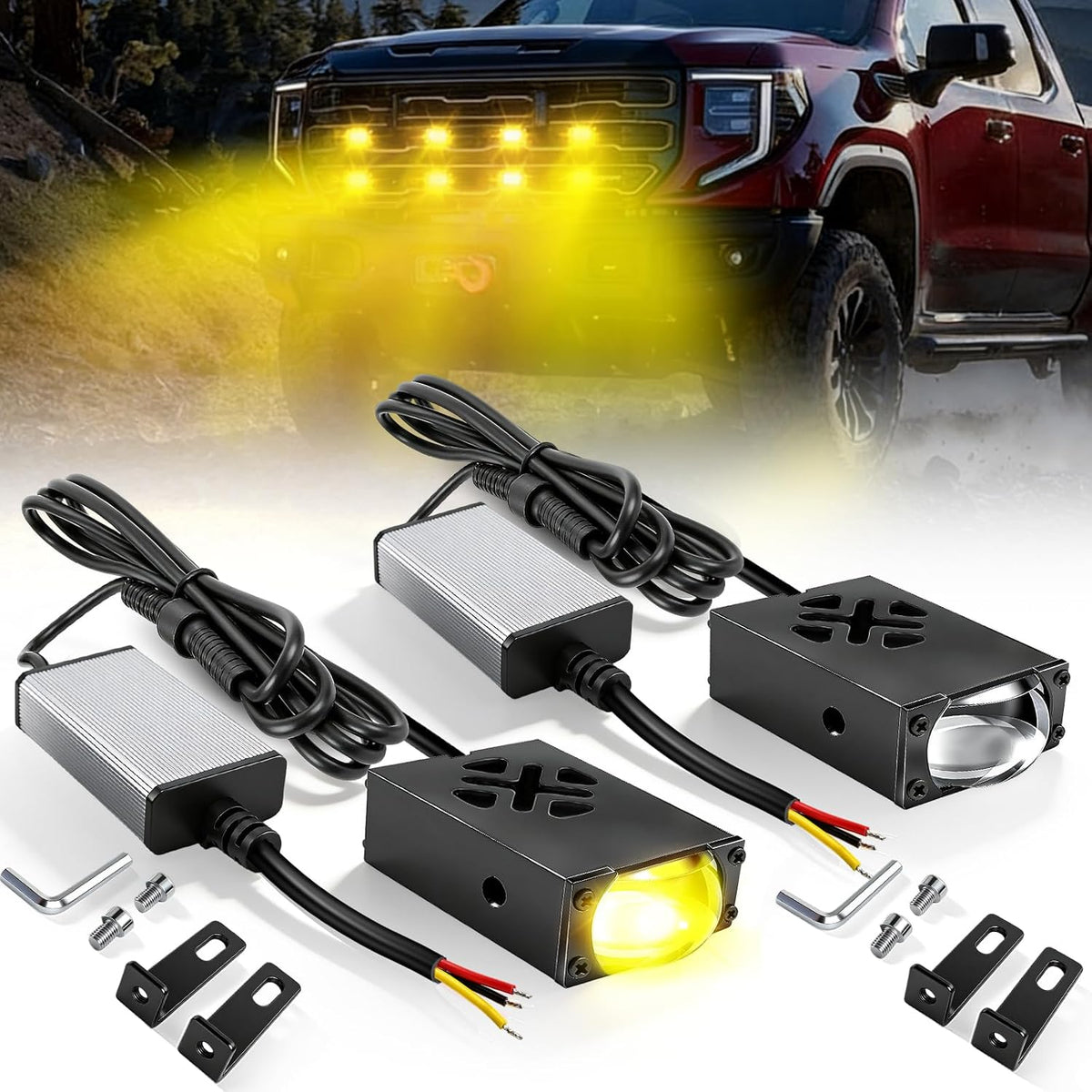 super slim led grille driving lights - 0.8, main product view