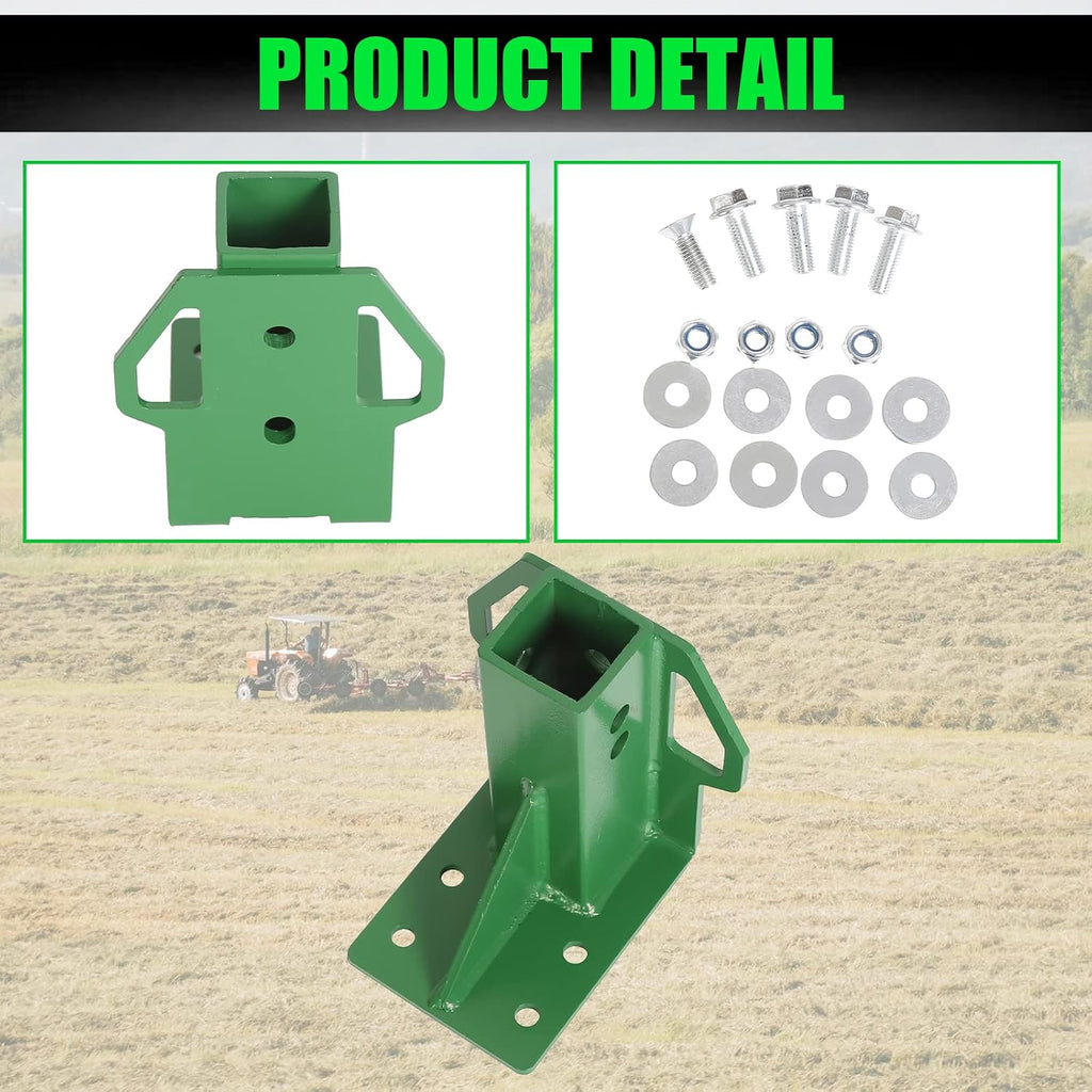 HECASA Rear Trailer Hitch Receiver for John Deere Gator 4x2 6x4 Old Style | with Bolt