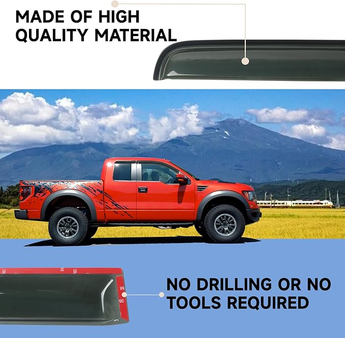 Window Visors Rain Guards Shield Fit - Image 8