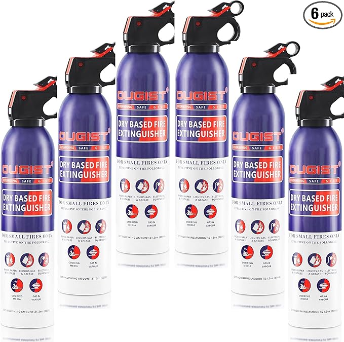 Fire Extinguisher for Home & Vehicle - 600g Fire Extinguisher | Grease & by Ougist