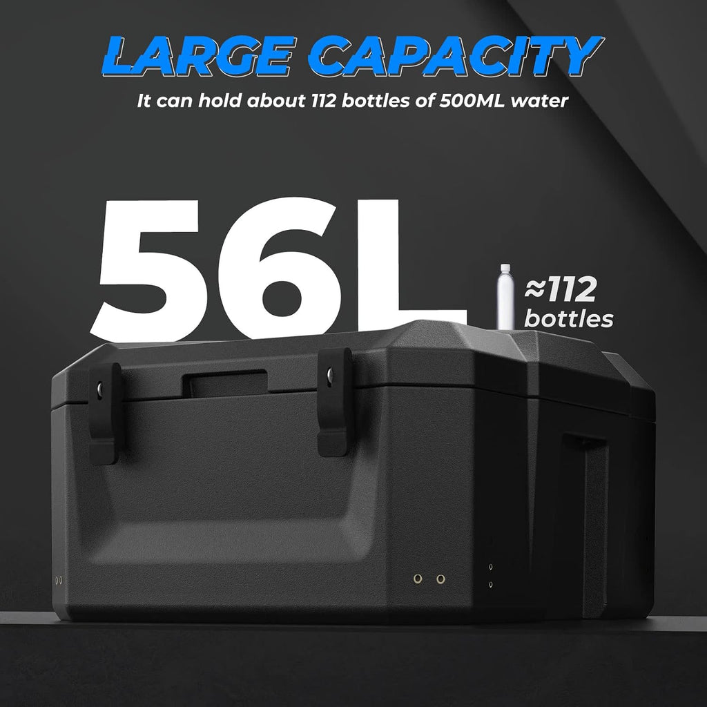 KEMIMOTO Rear Cargo Box Compatible with Talon 1000 R/X/X4/XS/RS 2019-2026 - Heavy-Duty Waterproof 56L Sealed Storage, UV/Scratch Resistant, OEM Replace #0SL51-HL6-A01