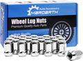 Set of 24, 7/16-20 Lug Nuts 3/4'' Hex 1.38" Length Chrome Conical Seat for Chevy G~M~C Blazer K10 K5 V1500