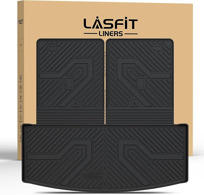 LASFIT Trunk & Backrest Mat for Ford Explorer 2020-2025, Custom Fit All Weather by LASFIT