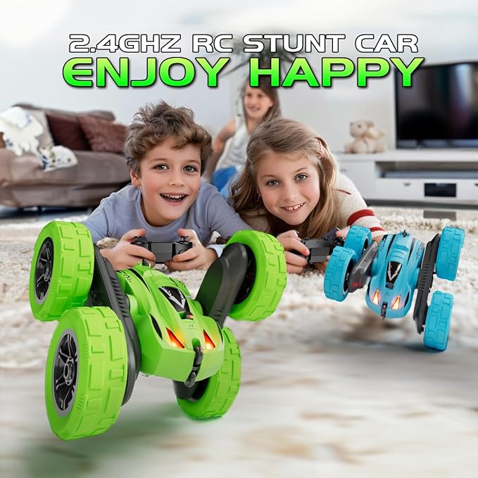 Remote Control Car for 6-12 Year Old Double Sided 360°Rotating 4WD RC Cars - Image 4