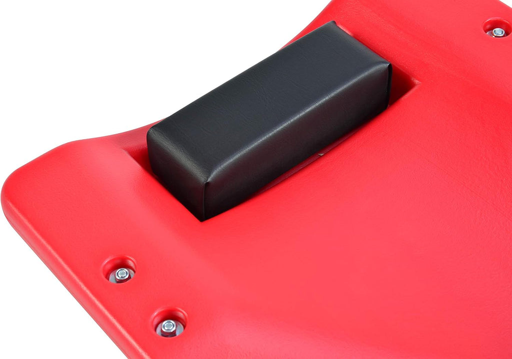 Pro Lift Mechanic Plastic Creeper 36 Inch - Blow Molded Ergonomic HDPE Body with Padded Headrest - 300 Lbs Capacity