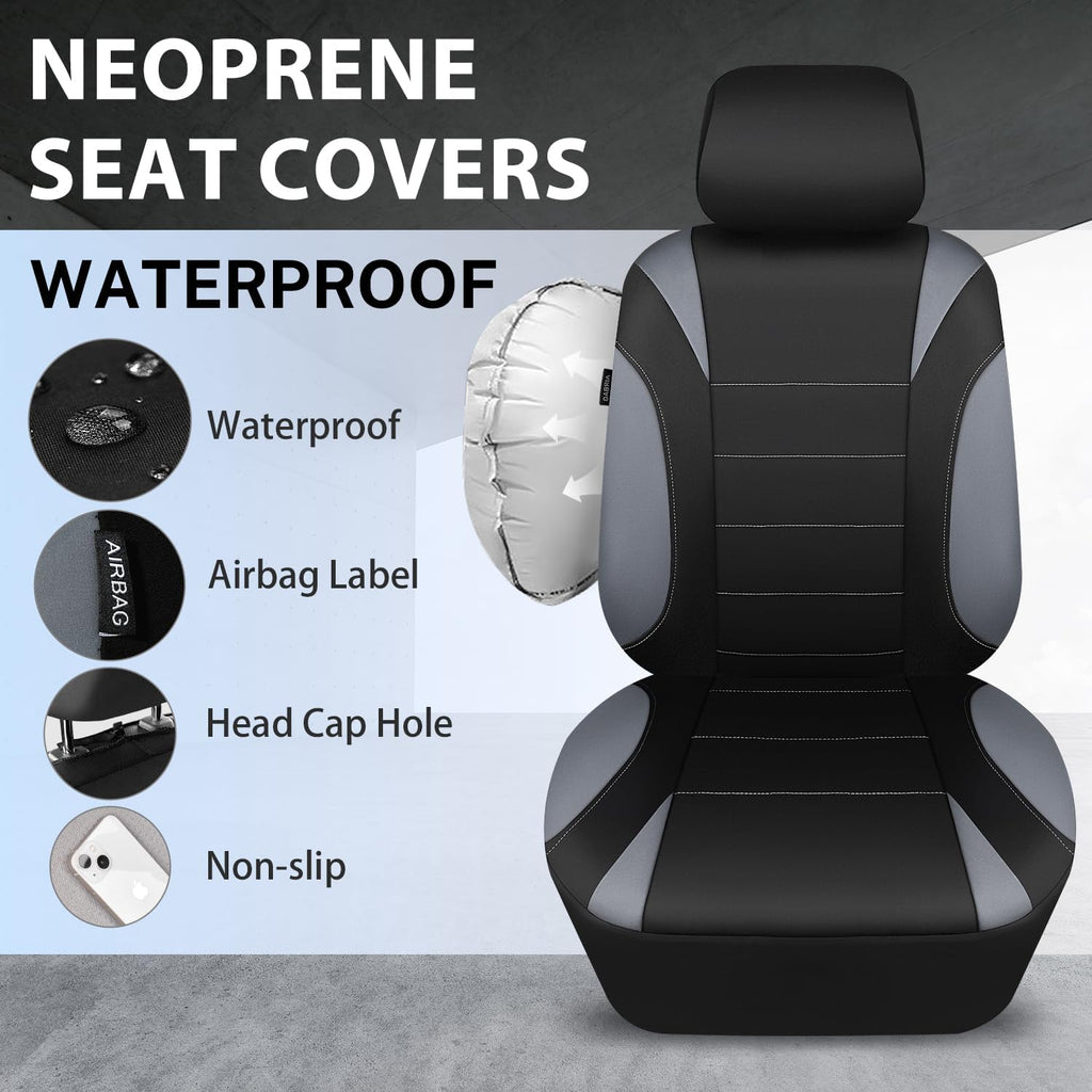 car pass waterproof car seat covers front seats, close-up detail