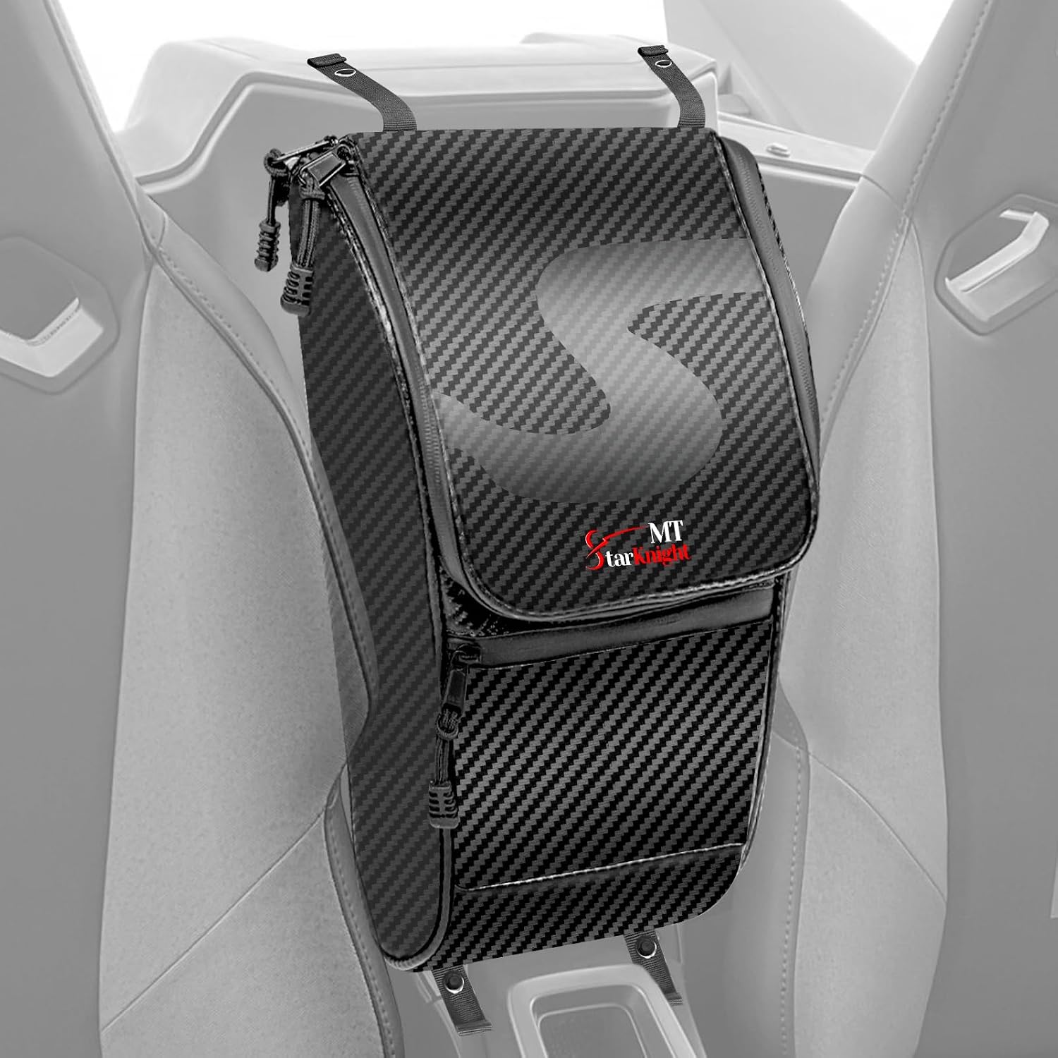 StarknightMT Zforce 950 Center Storage Bag Water Resistant 1680D UTV Driver Console Between Seat Organizer Compatible with CFMOTO Z Force (2020-2022 950 Sport/2022-2024 950 HO Sport EX)