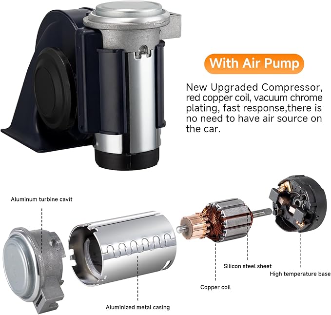 Air Horn 12V 150DB Loud Train Horn kit - Image 4