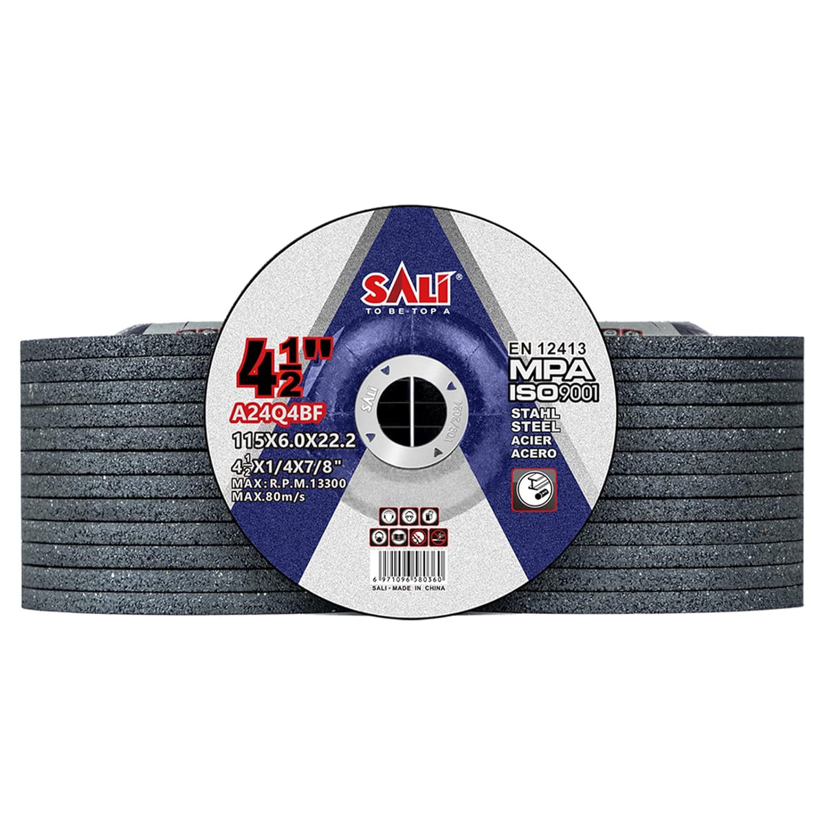 sali 25 pack 4-1/2 inch grinding wheels for, main product view