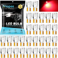 Alopee 30 Pack 194 Led Bulb Red Acrylic 168 Led DC 12V Interior Dome Lights for 194 168 T10 2825 W5W Car Reading Tail Door Light