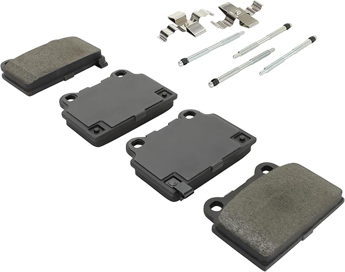 Premium Semi-Metallic Rear Brake Pads Compatible - Image 2